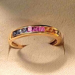 MULTI COLOR SAPPHIRE RING